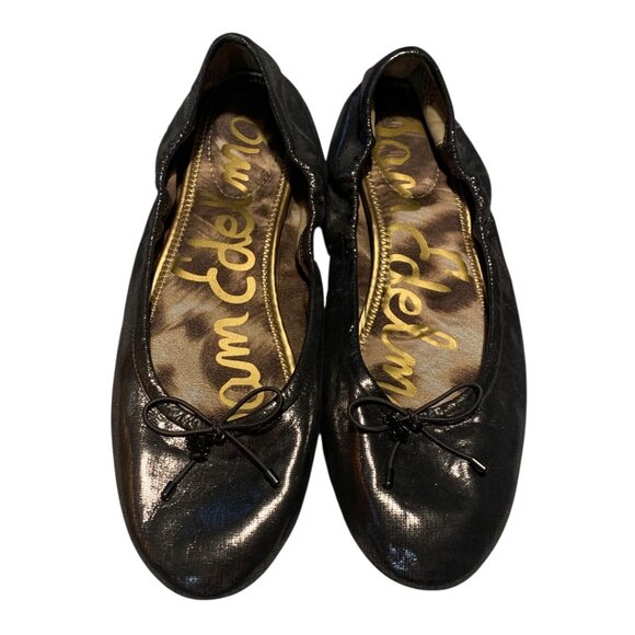 SAM EDELMAN Pewter Gray Felicia Bow Accent Women's Ballet Flats 9.5M - Picture 2 of 8